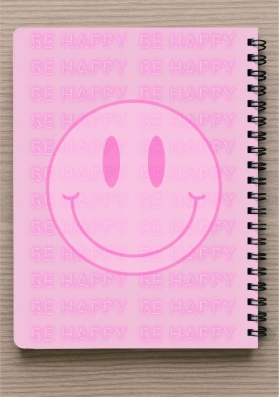 מחברת A4 עם פרצוף שמח -BE HAPPY