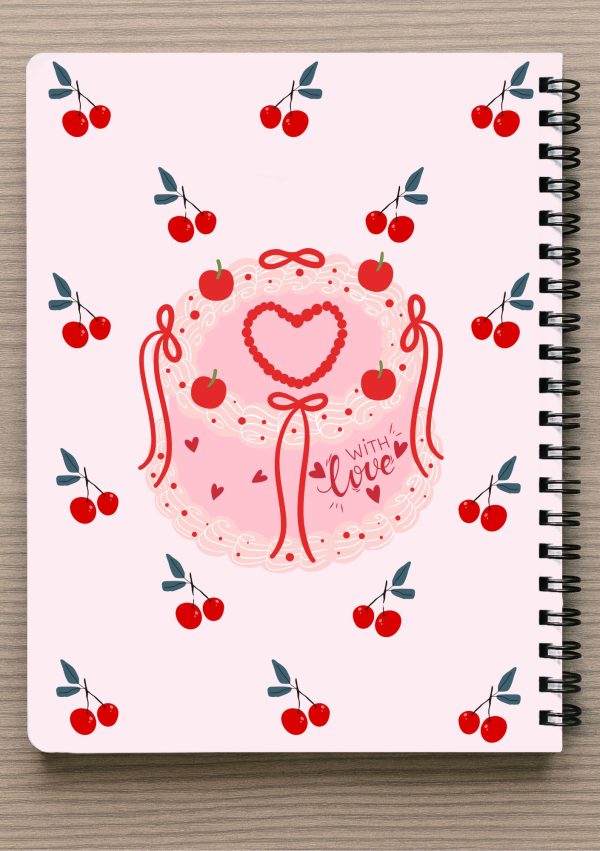 מחברת A4 -עוגת אהבה ודובדבנים