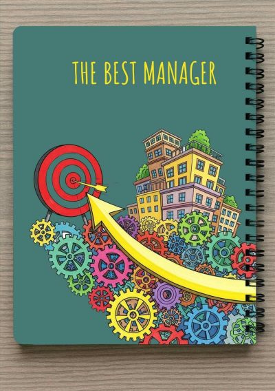 מחברת A5 וסימניה תואמת - מתנה למנהל "The best manager"