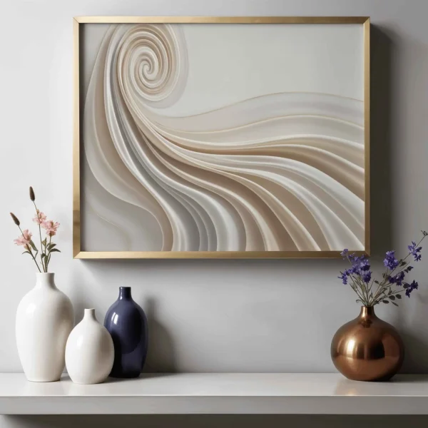 תמונת גלי המשי - בסגנון מופשט